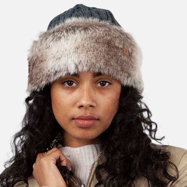 BARTS -FUR CABLE BAND HAT