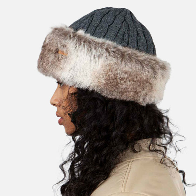 BARTS -FUR CABLE BAND HAT