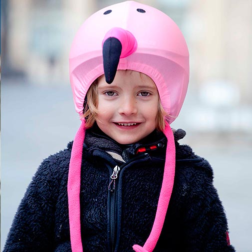 Coolcasc - Animal Pink Flamingo helmet cover